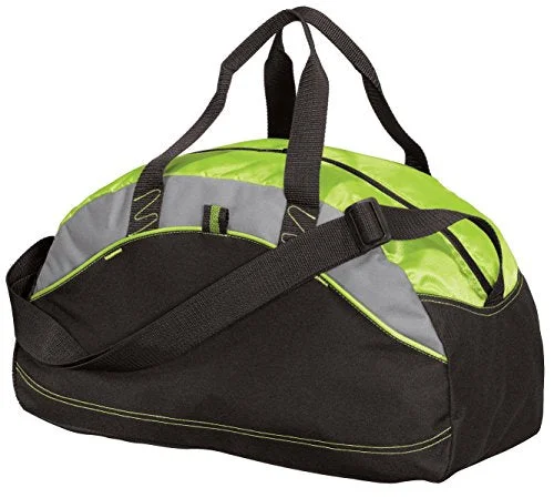 Suitcase for group vacations-Port & Company Luggage-And-Bags Improved Medium Contrast Duffel Osfa Lime