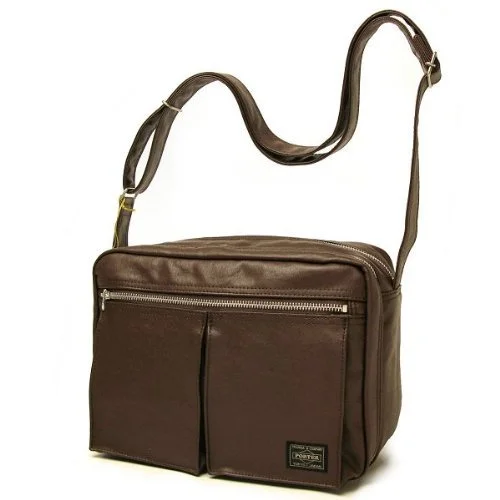 Suitcase for cruise trips-Porter Tanker / Shoulder Bag 08211 Brown / Yoshida Bag