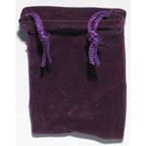 Suitcase for outdoor adventures-Purple Velveteen Bag (2 X 2 1/2)