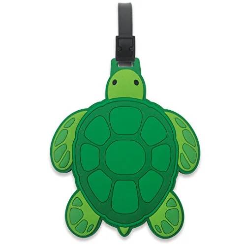 Suitcase for summer trips-Pvc Id Luggage Tag Honu Turtle