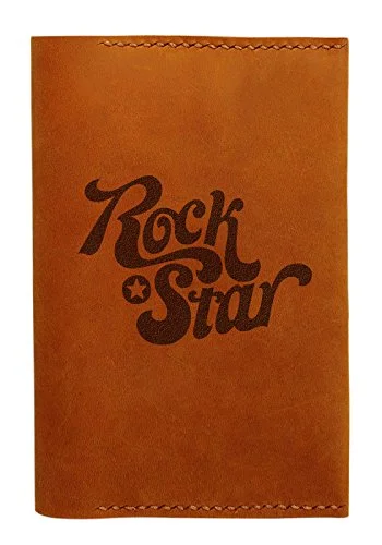 Suitcase for urban explorers-Rock Star Handmade Genuine Leather Passport Holder Case Hlt_01