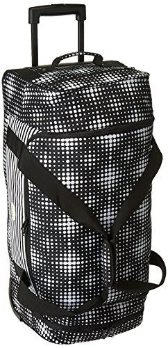 Duffle Bags for tiny homes-Roxy Women'S Distance Accross Wheeled Duffle Bag, Anthracite Opticity