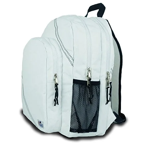 Suitcase with extra storage-Sailor Bags Back Pack (White)