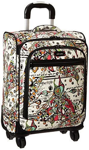 Suitcase for rugged adventures-Sakroots Artist Circle Carry On, Optic Songbird, One Size