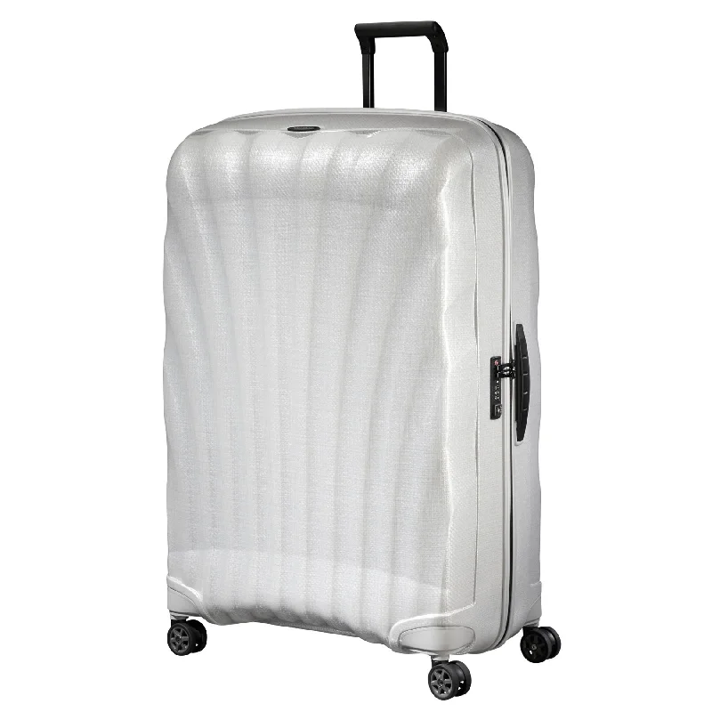 Suitcase for minimalist lifestyles-Samsonite Black Label C-Lite Extra Large Spinner Off White