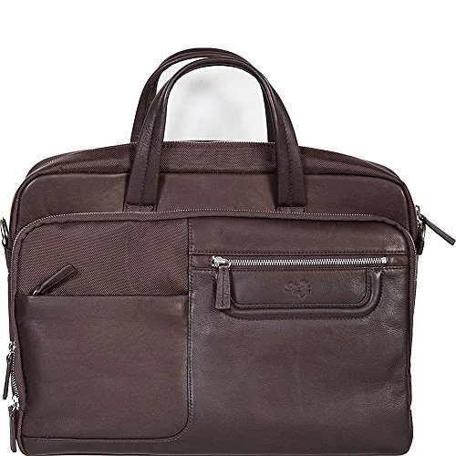 Suitcase for short vacations-Scully Oakridge Workbag (Chocolate)