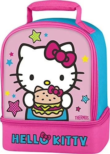 Suitcase for cold climates-Thermos Dual Compartment Lunch Kit, Hello Kitty (Colors May Vary)