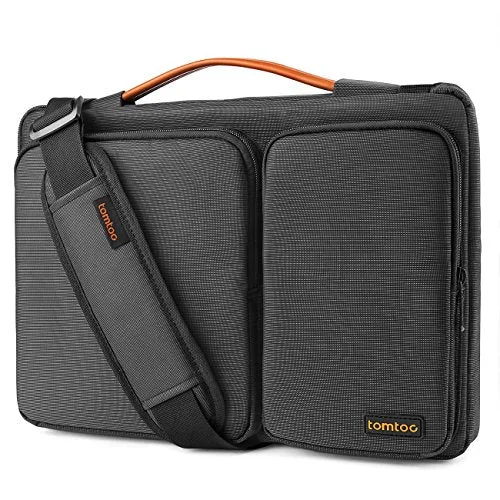 Suitcase with sturdy zippers-Tomtoc Original 13.3 - 13.5 Inch Laptop Shoulder Bag With Cornerarmor Patent, 360° Protective