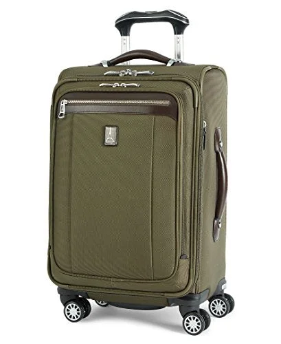 Suitcase with lockable zippers-Travelpro Platinum Magna 2 21 Inch Express Spinner Suiter, Olive, One Size