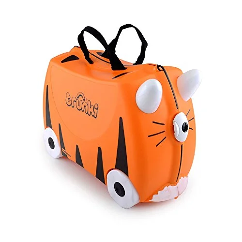 Suitcase with foldable design-Trunki: The Original Ride-On Suitcase New, Tipu (Orange)