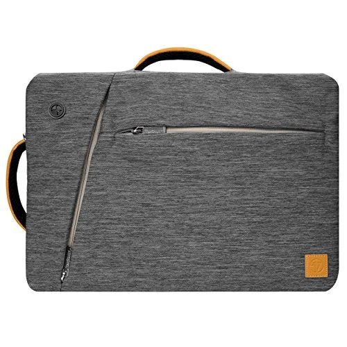 Suitcase with water-resistant fabric-Vangoddy Gray Slate 3-In-1 Hybrid Laptop Bag For 15Inch Apple Macbook Pro