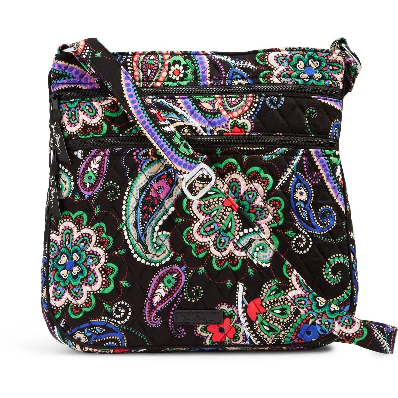 Crossbody with padded interior-Vera Bradley Triple Zip Hipster Crossbody