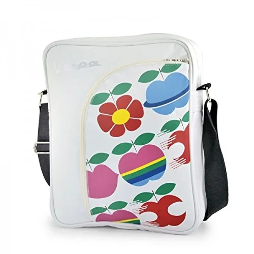 Suitcase with soft shell-Vespa 'Apple' Big Pocket Shoulder Bag - White