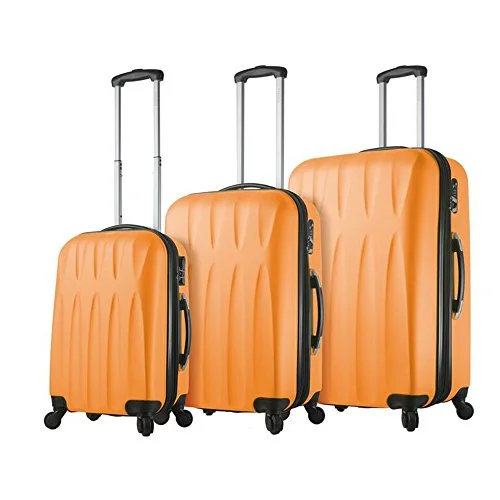 Suitcase for eco-friendly travel-Viaggi Pavia 3Pc Org, Melone