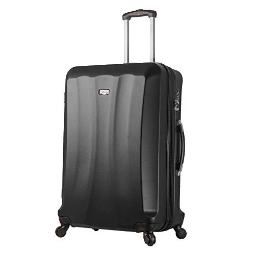 Suitcase with lightweight design-Viaggi V1010L-30In-Blk Italy Siena Hardside 30 Inch Spinner, Black