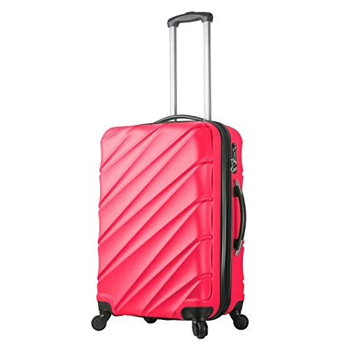 Suitcase for carry-on-Viaggi V1015L-28In-Pnk Italy Lodi Hardside 28 Inch Spinner, Pink