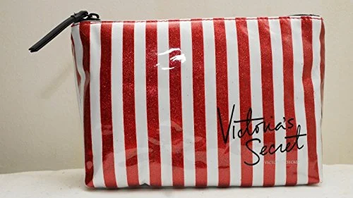 Suitcase with side handles-Victoria'S Secret Stripe Cosmetic Bag