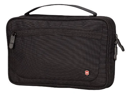 Suitcase for rugged terrain-Victorinox  Slimline Toiletry Kit,Black,One Size