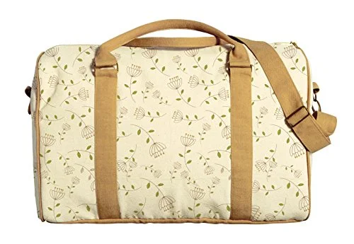 Duffle Bags for marathons-Vietsbay Women Floral Cute Patterns Printed Canvas Travel Duffle Bag Was_42