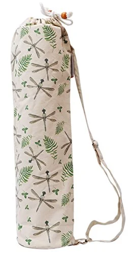 Suitcase for luxury travel-Watercolor Dragonfly Pattern Printed Canvas Yoga Mat Bags Carriers Was_41