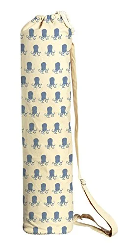 Suitcase for travel organizers-Watercolor Octopus Pattern Printed Canvas Yoga Mat Bags Carriers Was_41