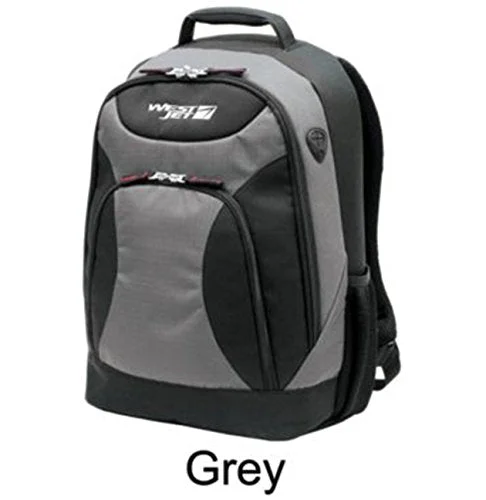 Suitcase for small items-Westjet X-Terrain Lightweight Luggage Laptop Backpack 17"-Grey