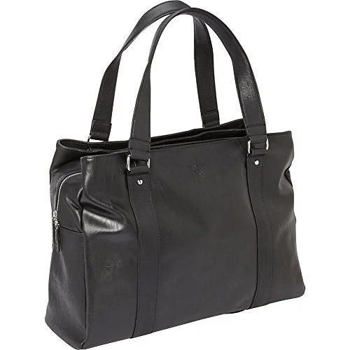 Suitcase with large capacity-Women In Business Francine Collection - Bond Street 17" Laptop Weekender (Black)