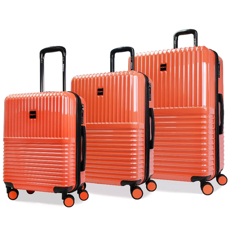 Suitcase for urban adventures-World Traveler Dejuno Tonal 3-Piece Hardside Spinner Luggage Set