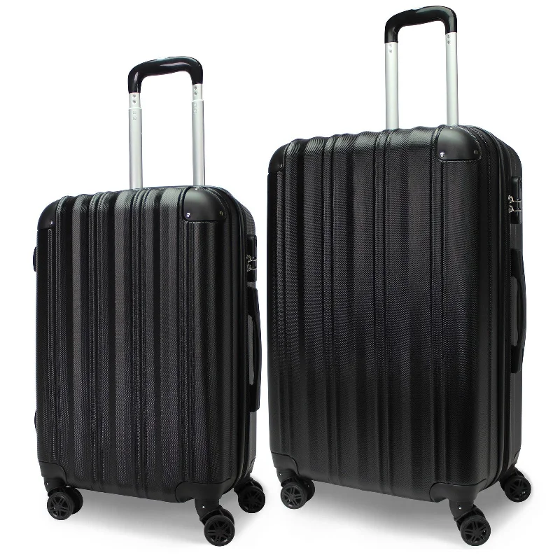 Suitcase with multiple pockets-World Traveler Kemyer Quest 2-Piece 20" and 25" Hardside Spinner Luggage Set