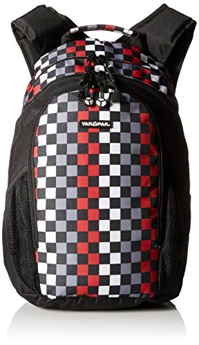 Suitcase for rugged travel-Yak Pak Metro Back Pack, Checkerboard Red, One Size