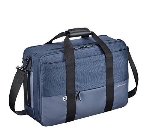 Suitcase with extra strength-Zero Halliburton Gramercy-Large 3Way Shoulder Bag, Navy, One Size