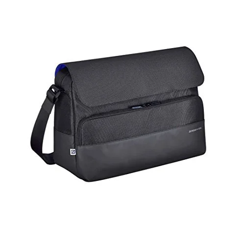 Suitcase with modern logos-Zero Halliburton Gramercy Large Shoulder Bag Gra02 (Black)