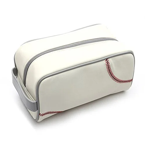 Suitcase with lightweight wheels-Zumer Sport Men'S Toiletry Bag, Baseball White, One Size